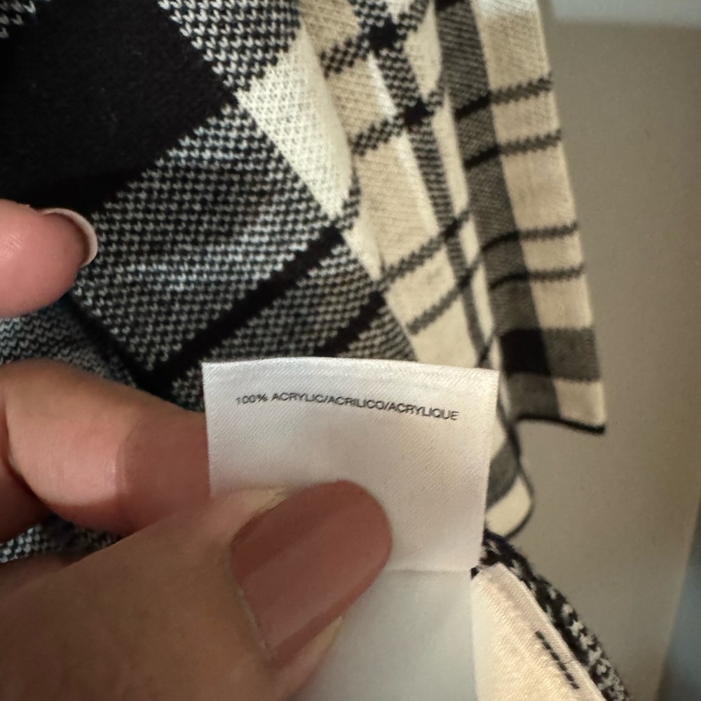 Kasper Monochrome Plaid Trench Coat - Picture 9 of 10